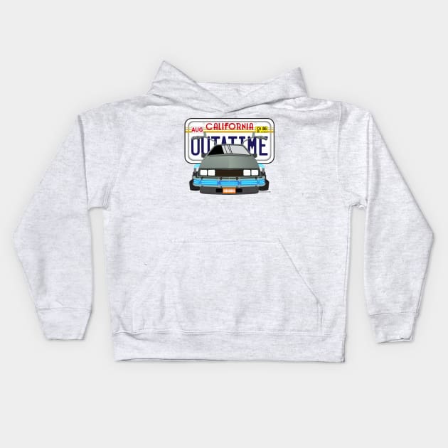 OUTATIME California Kids Hoodie by DeepDiveThreads